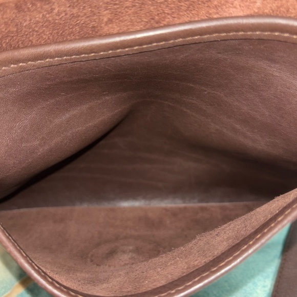 Coach Willis #9927 Mahogany Brown Leather Bag Vintage Brass/Gold Hardware - Picture 8 of 9